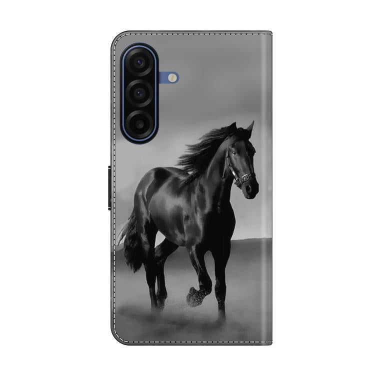 For Samsung Galaxy A17 5G / 4G Crystal-Like Painted Vegan Leather Phone Case