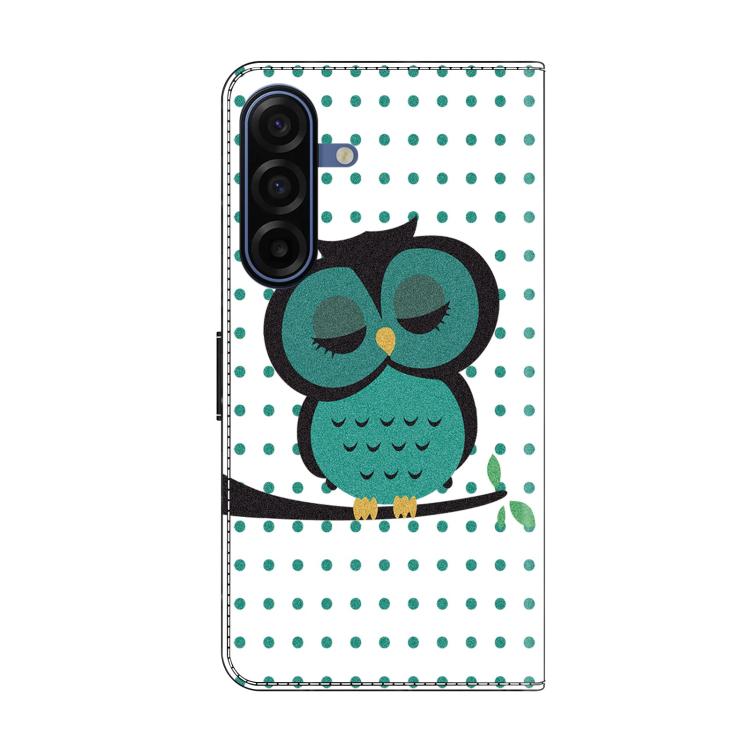 For Samsung Galaxy A17 5G / 4G Crystal-Like Painted Vegan Leather Phone Case