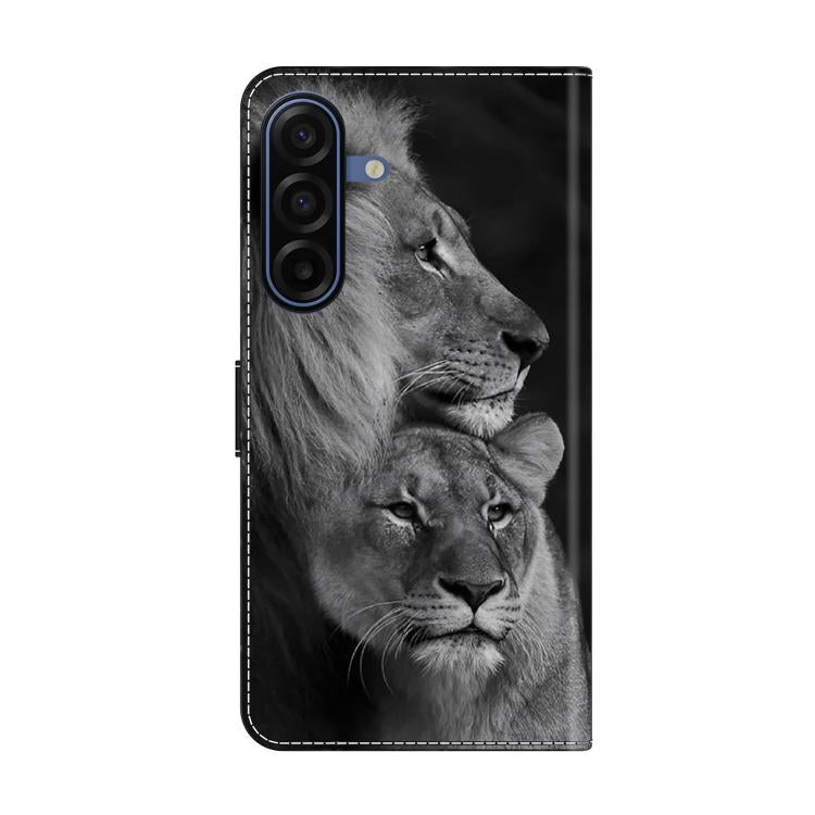 For Samsung Galaxy A17 5G / 4G Crystal-Like Painted Vegan Leather Phone Case