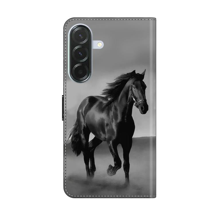 For Samsung Galaxy A26 5G/A36 5G/A56 5G Crystal-Like Painted Vegan Leather Phone Case