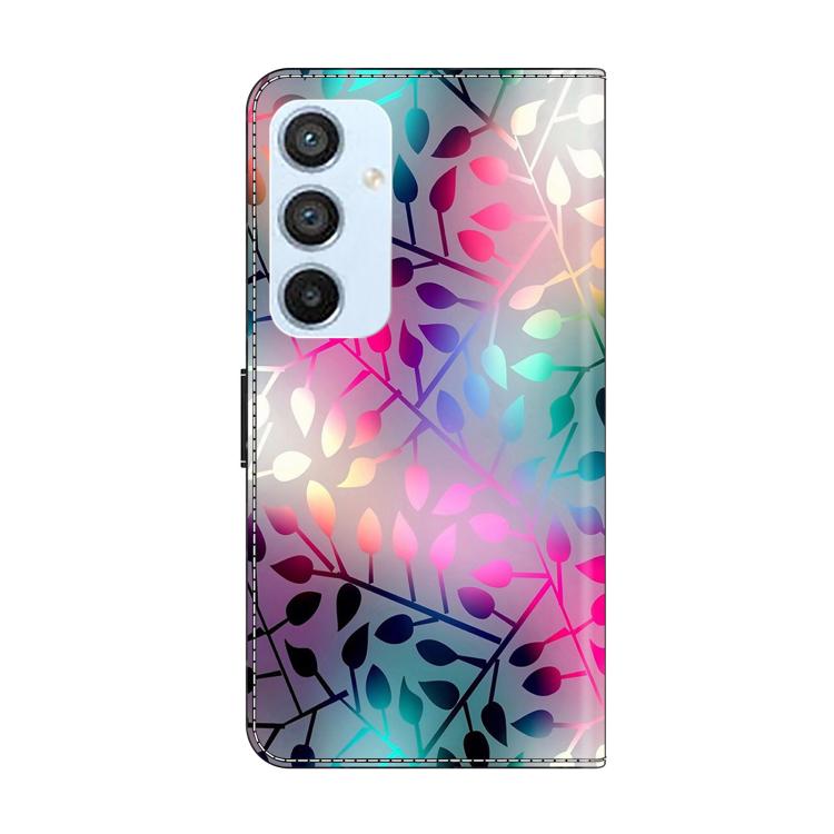 For Samsung Galaxy A54 5G Crystal-Like Painted Vegan Leather Phone Case