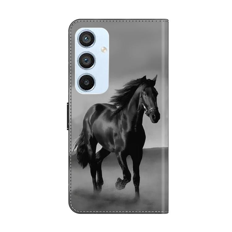 For Samsung Galaxy A54 5G Crystal-Like Painted Vegan Leather Phone Case