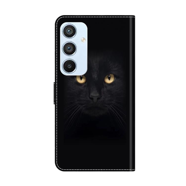 For Samsung Galaxy A54 5G Crystal-Like Painted Vegan Leather Phone Case