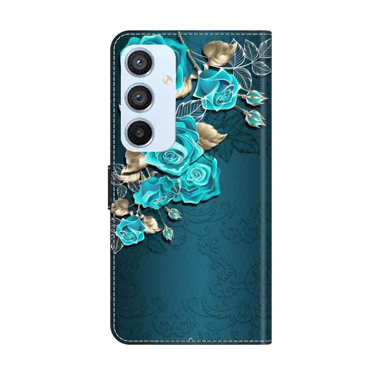 For Samsung Galaxy A54 5G Crystal-Like Painted Vegan Leather Phone Case