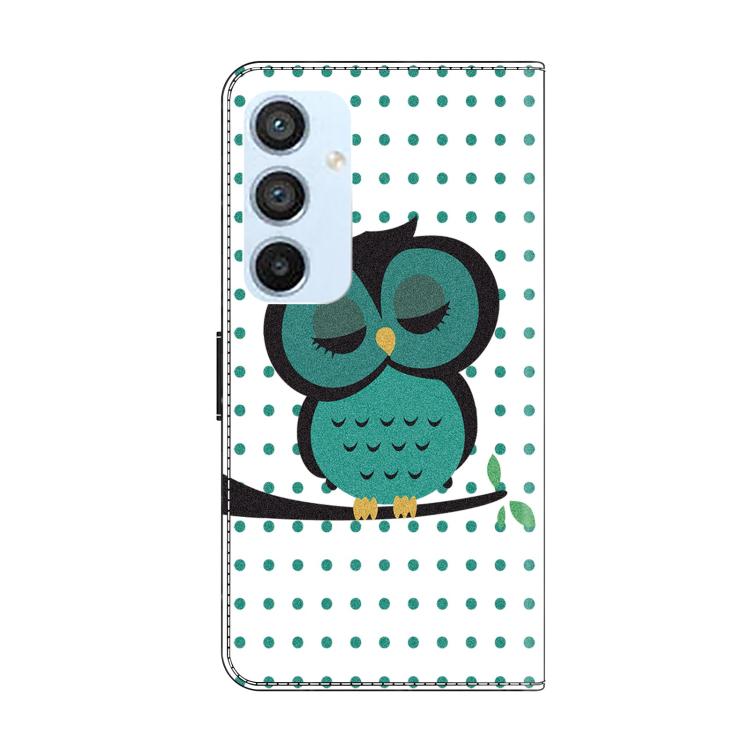 For Samsung Galaxy A54 5G Crystal-Like Painted Vegan Leather Phone Case