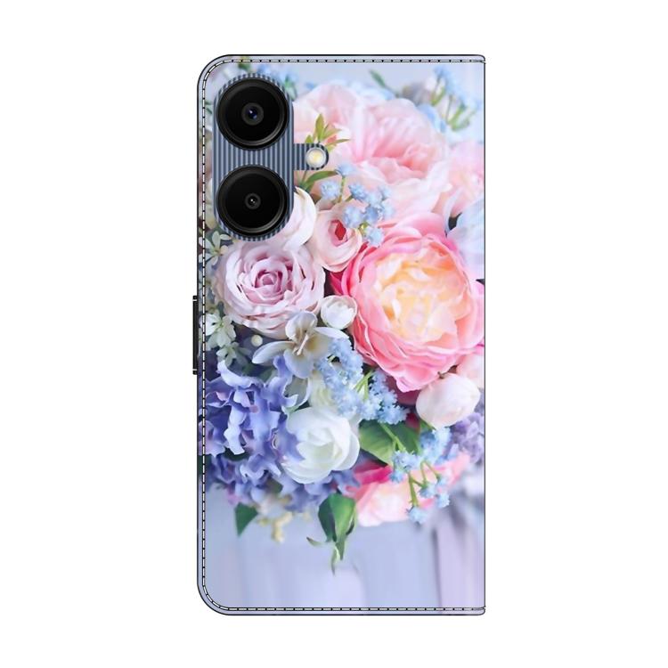 For Samsung Galaxy A07 5G / 4G Crystal-Like Painted Vegan Leather Phone Case