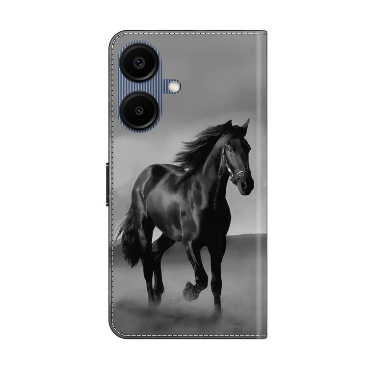 For Samsung Galaxy A07 5G / 4G Crystal-Like Painted Vegan Leather Phone Case