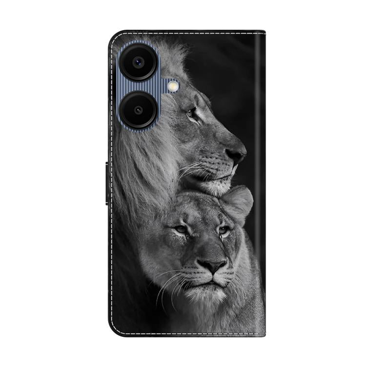 For Samsung Galaxy A07 5G / 4G Crystal-Like Painted Vegan Leather Phone Case