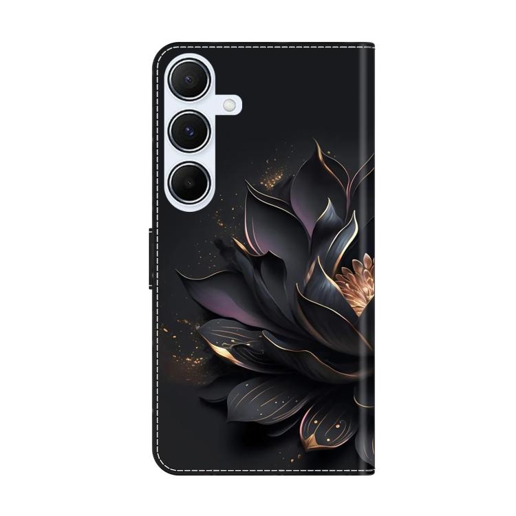 For Samsung Galaxy A24 4G Crystal-Like Painted Vegan Leather Phone Case