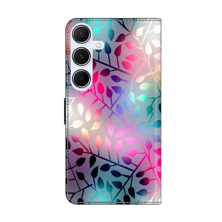For Samsung Galaxy A55 5G Crystal-Like Painted Vegan Leather Phone Case
