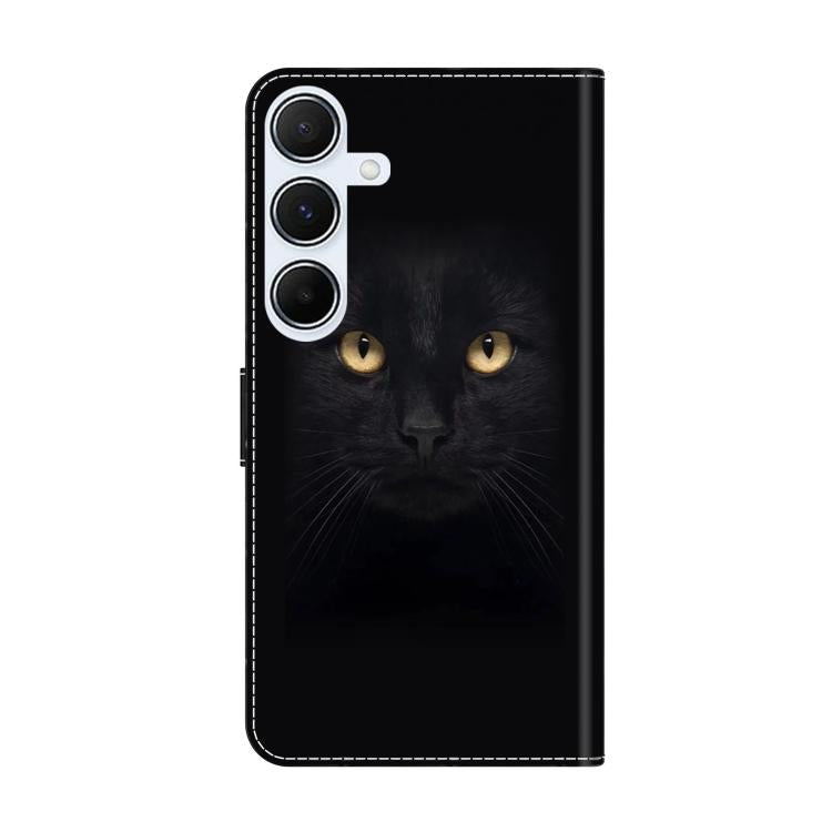 For Samsung Galaxy A55 5G Crystal-Like Painted Vegan Leather Phone Case