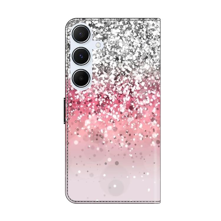 For Samsung Galaxy A55 5G Crystal-Like Painted Vegan Leather Phone Case