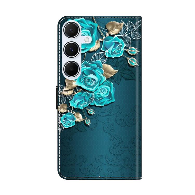 For Samsung Galaxy A55 5G Crystal-Like Painted Vegan Leather Phone Case