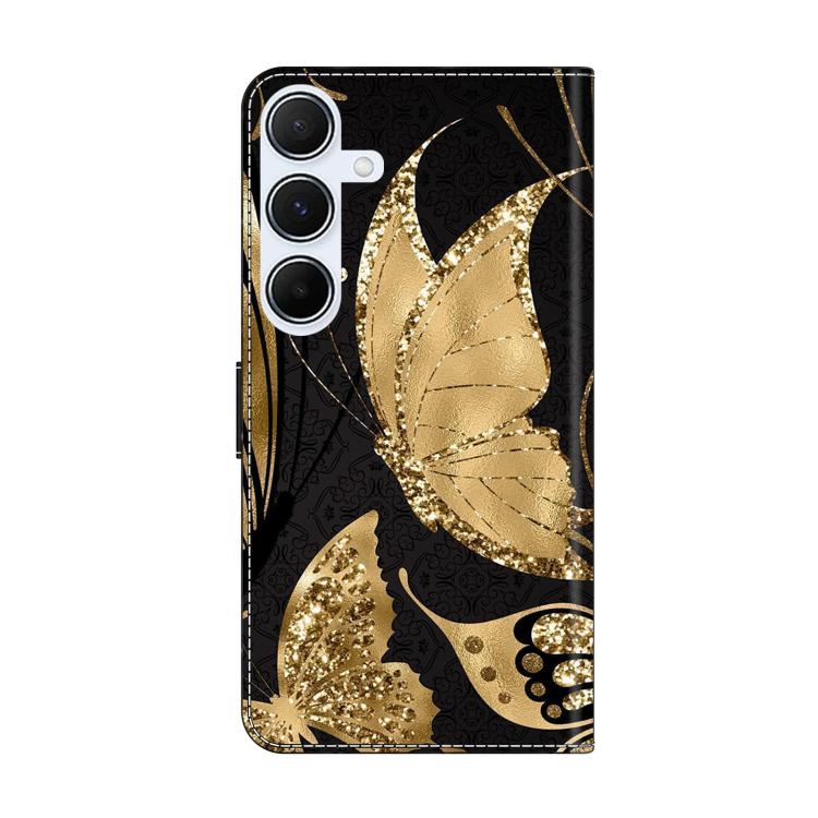 For Samsung Galaxy A55 5G Crystal-Like Painted Vegan Leather Phone Case