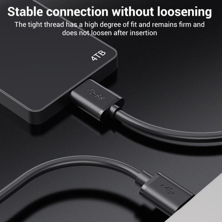 WG137 USB 3.0 Male to Micro-B Male External Hard Drive Enclosure Data Cable, Length:2m - Black