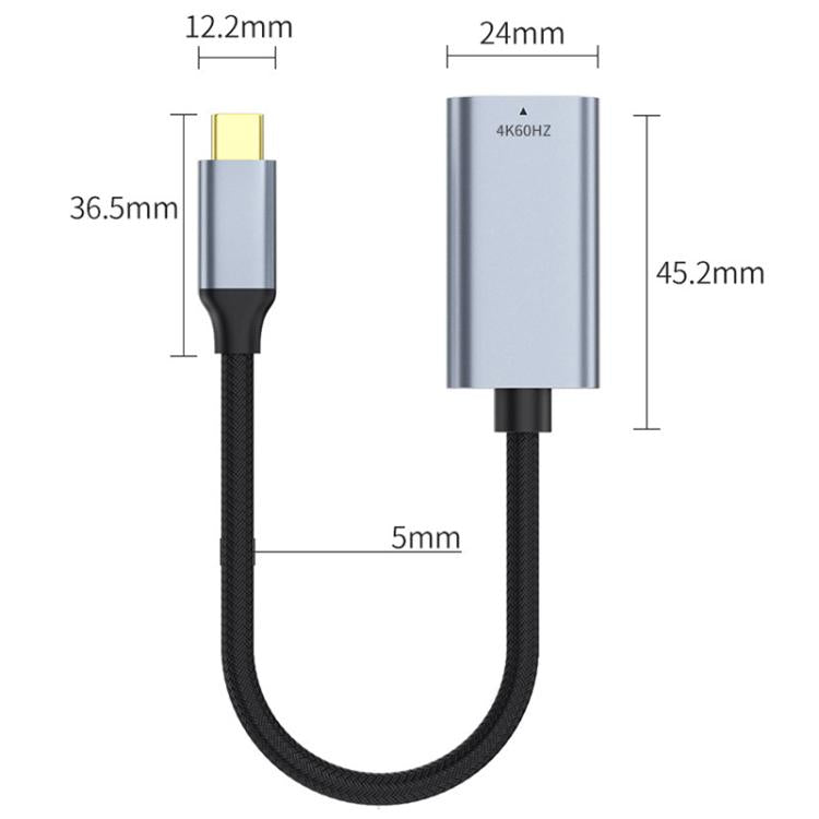 8K 60Hz USB-C / Type-C to HDMI HD Screen Mirroring Adapter Cable