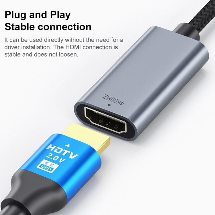 8K 60Hz USB-C / Type-C to HDMI HD Screen Mirroring Adapter Cable