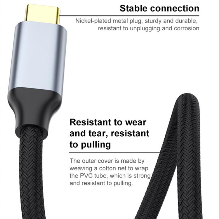8K 60Hz USB-C / Type-C to HDMI HD Screen Mirroring Adapter Cable