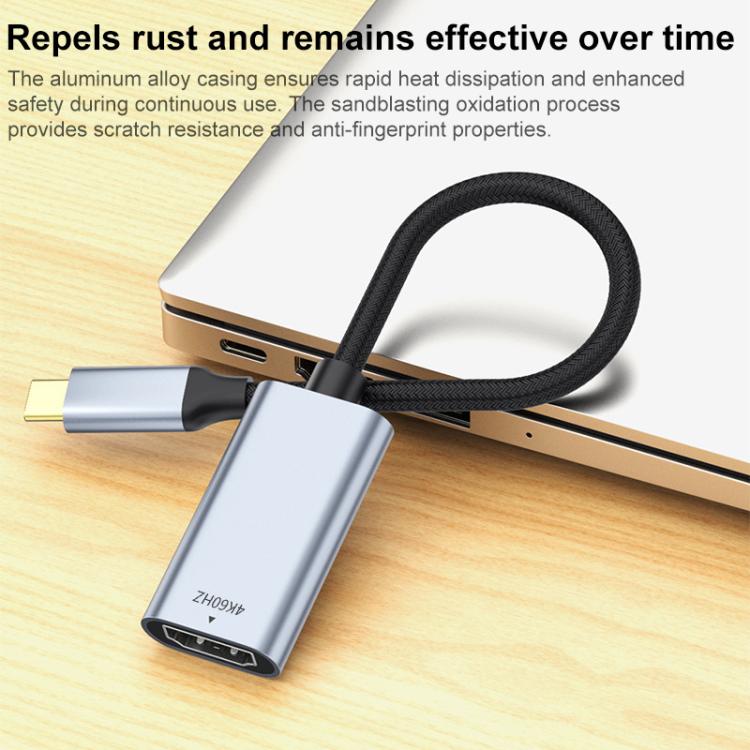 8K 60Hz USB-C / Type-C to HDMI HD Screen Mirroring Adapter Cable