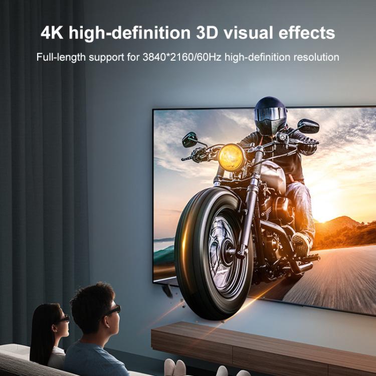 HDMI 2.0 4K TV Computer Video Monitors HD Connection Cable, Length:3m - Black