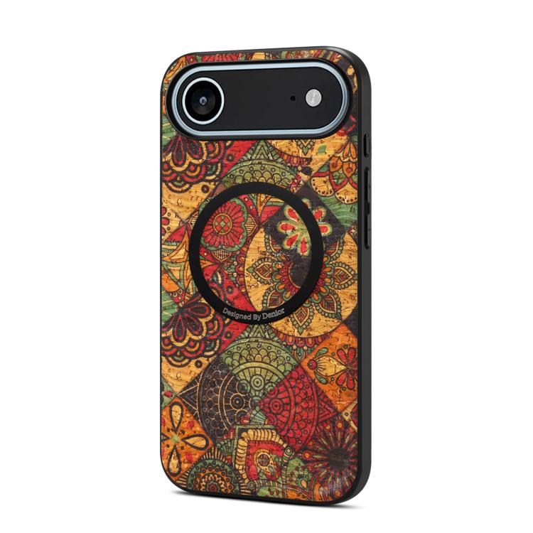 For iPhone Air Denior A07 Flower Language Series Magnetic Vegan Leather Phone Case