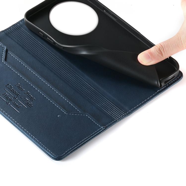 For vivo Y39 5G Dierfeng Metal Snap Magnetic RFID Vegan Leather Phone Case