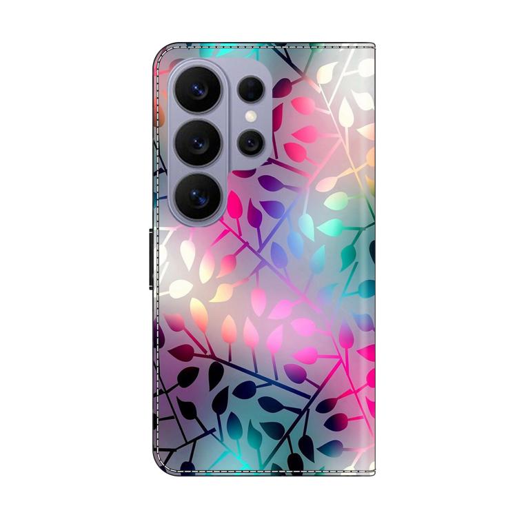 For Samsung Galaxy S26 Ultra 5G Crystal-Like Painted Vegan Leather Phone Case