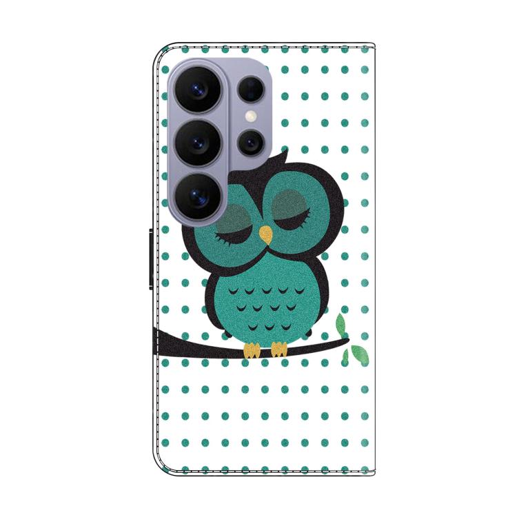 For Samsung Galaxy S26 Ultra 5G Crystal-Like Painted Vegan Leather Phone Case