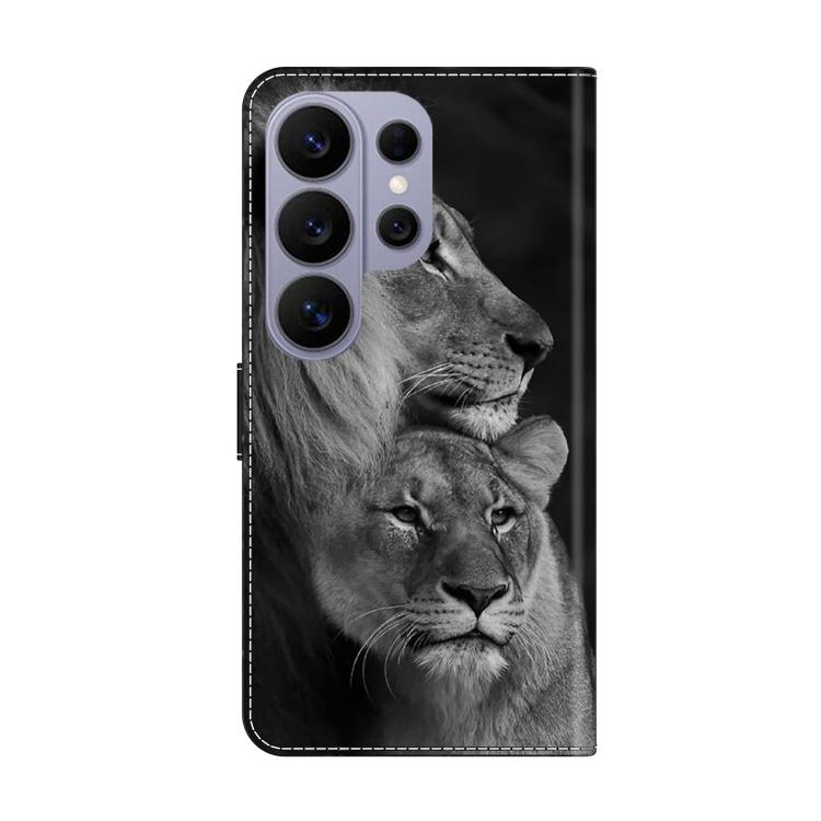 For Samsung Galaxy S26 Ultra 5G Crystal-Like Painted Vegan Leather Phone Case
