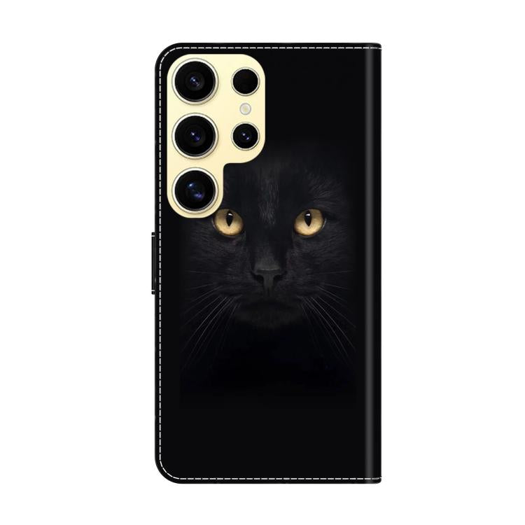 For Samsung Galaxy S22 Ultra 5G Crystal-Like Painted Vegan Leather Phone Case