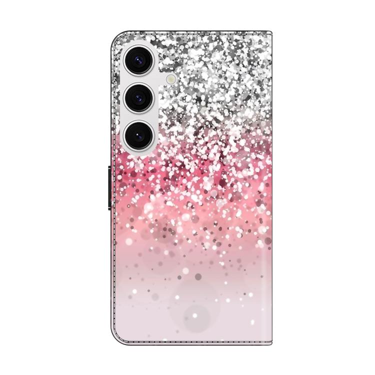 For Samsung Galaxy S23 5G Crystal-Like Painted Vegan Leather Phone Case