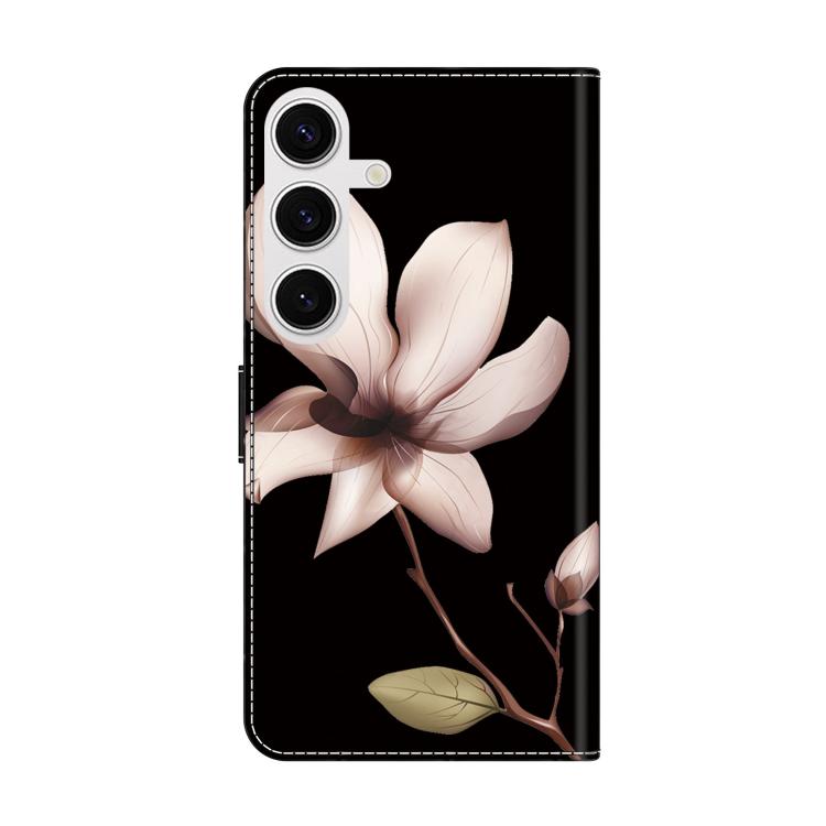 For Samsung Galaxy S24 5G Crystal-Like Painted Vegan Leather Phone Case