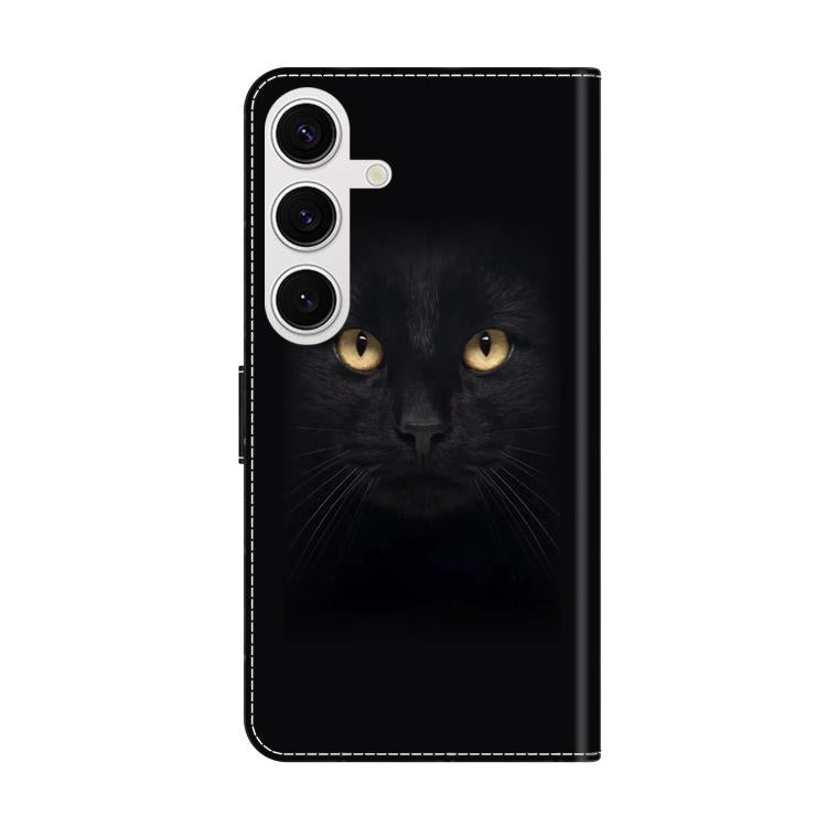 For Samsung Galaxy S25 5G Crystal-Like Painted Vegan Leather Phone Case