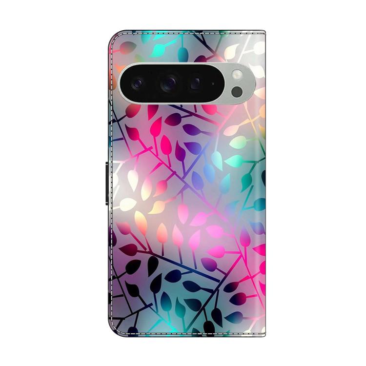 For Google Pixel 9 Pro Crystal-Like Painted Vegan Leather Phone Case