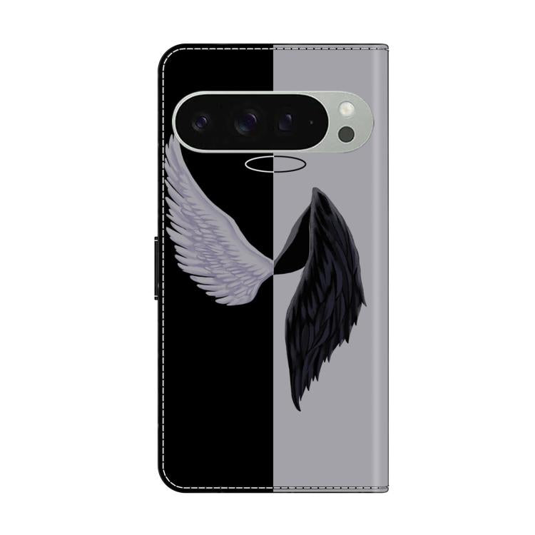 For Google Pixel 9 Pro Crystal-Like Painted Vegan Leather Phone Case