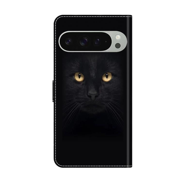 For Google Pixel 9 Pro Crystal-Like Painted Vegan Leather Phone Case