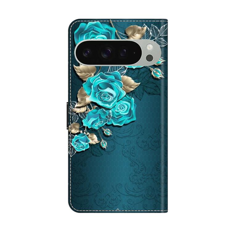 For Google Pixel 9 Pro Crystal-Like Painted Vegan Leather Phone Case