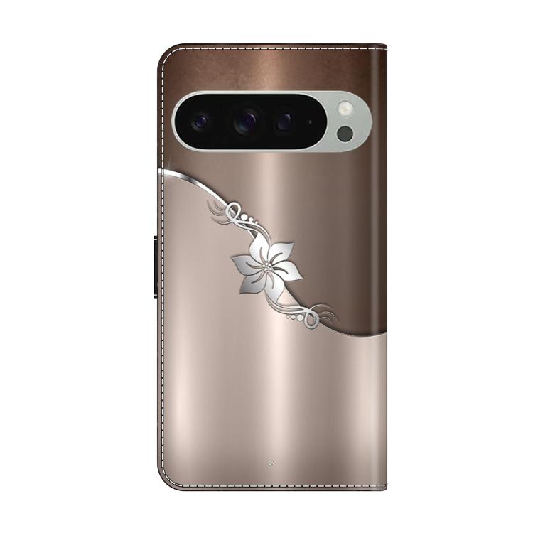 For Google Pixel 9 Pro Crystal-Like Painted Vegan Leather Phone Case