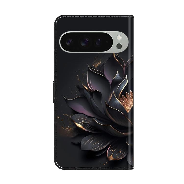 For Google Pixel 9 Pro Crystal-Like Painted Vegan Leather Phone Case