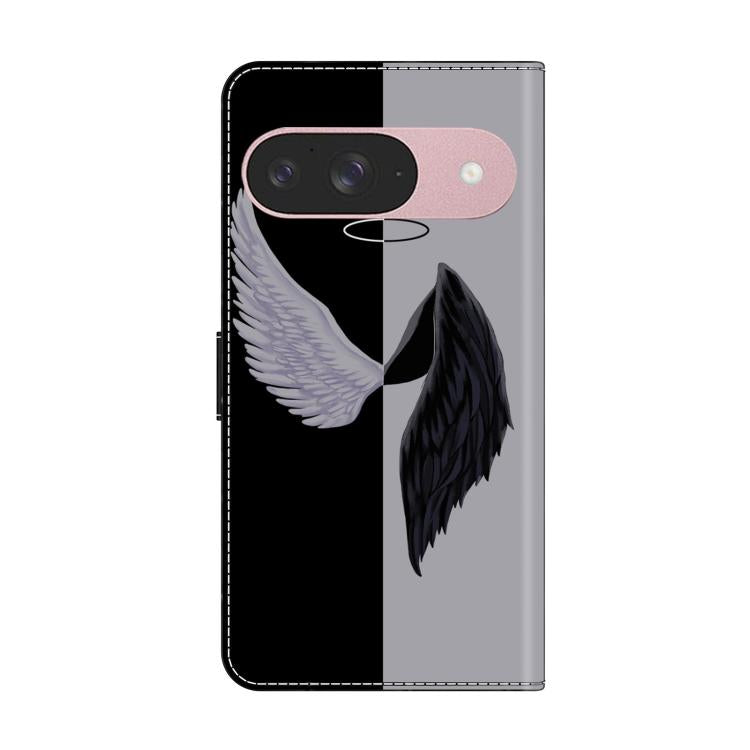 For Google Pixel 9 Crystal-Like Painted Vegan Leather Phone Case