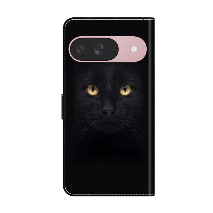 For Google Pixel 9 Crystal-Like Painted Vegan Leather Phone Case