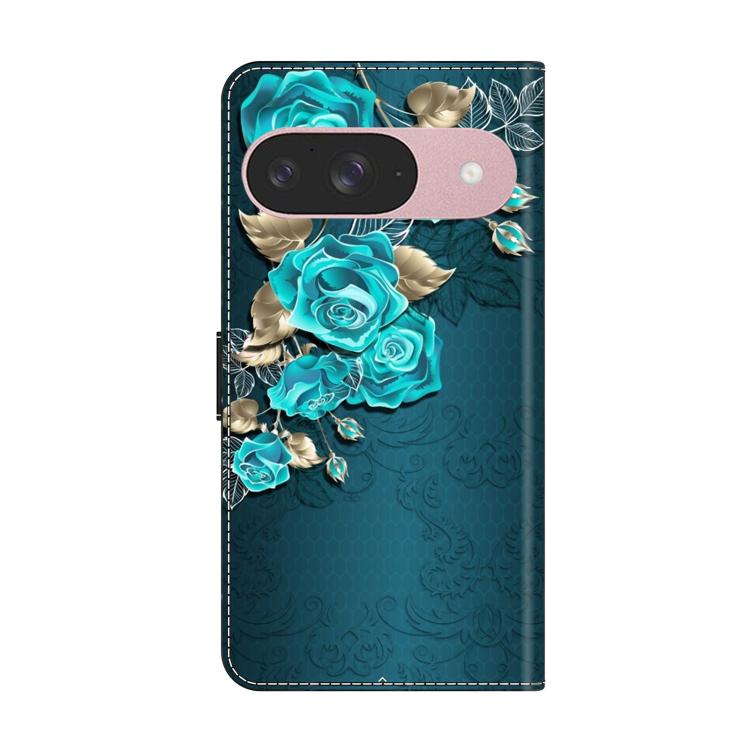 For Google Pixel 9 Crystal-Like Painted Vegan Leather Phone Case