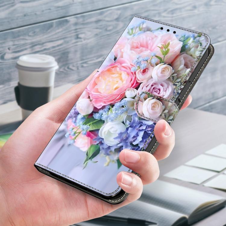 For Google Pixel 10a Crystal-Like Painted Vegan Leather Phone Case
