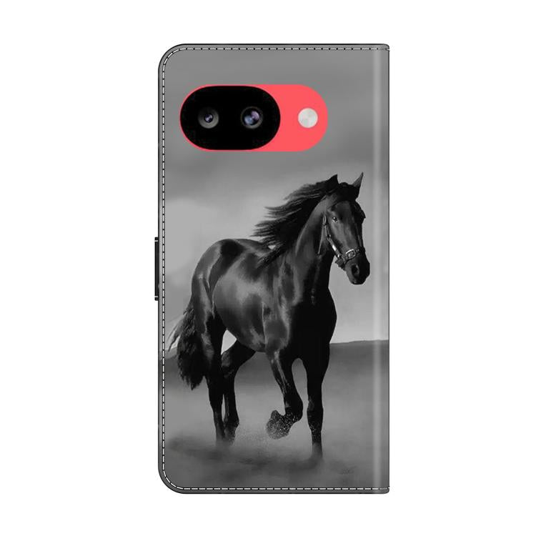 For Google Pixel 10a Crystal-Like Painted Vegan Leather Phone Case