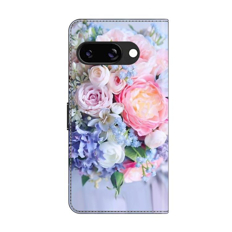 For Google Pixel 9a Crystal-Like Painted Vegan Leather Phone Case