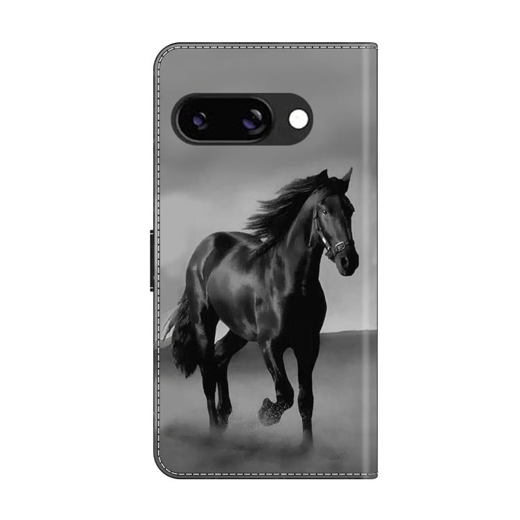 For Google Pixel 9a Crystal-Like Painted Vegan Leather Phone Case