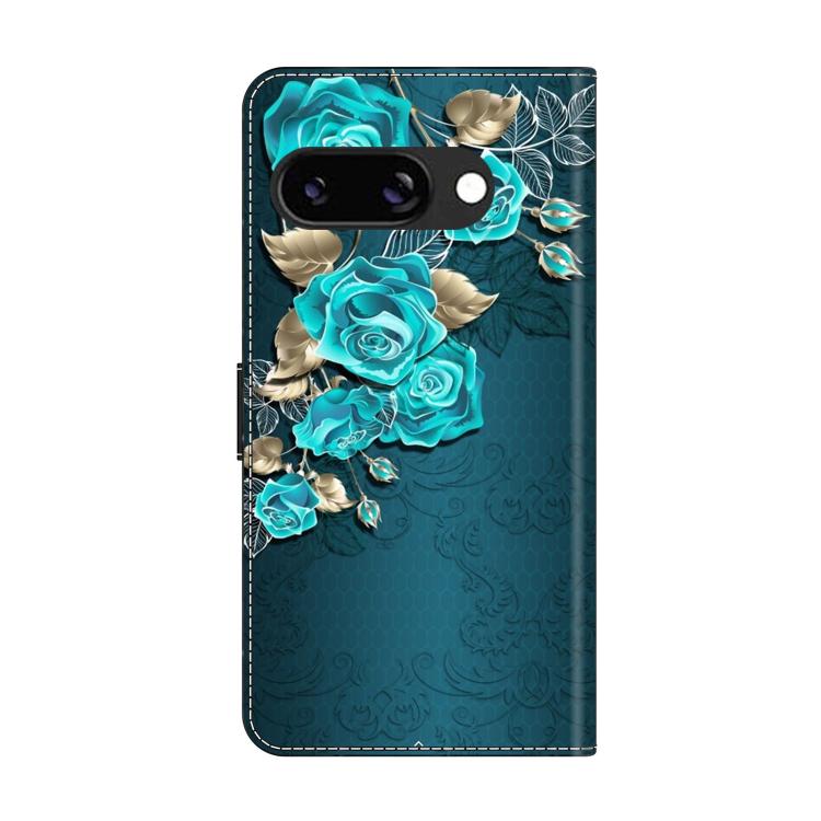 For Google Pixel 9a Crystal-Like Painted Vegan Leather Phone Case