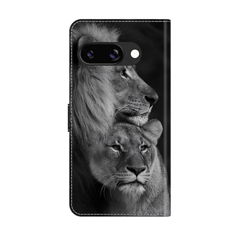 For Google Pixel 9a Crystal-Like Painted Vegan Leather Phone Case