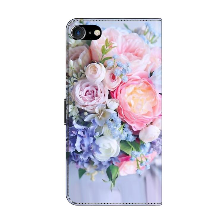 For iPhone 6 Plus/7 Plus/8 Plus Crystal-Like Painted Vegan Leather Phone Case