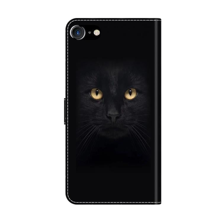 For iPhone 6 Plus/7 Plus/8 Plus Crystal-Like Painted Vegan Leather Phone Case